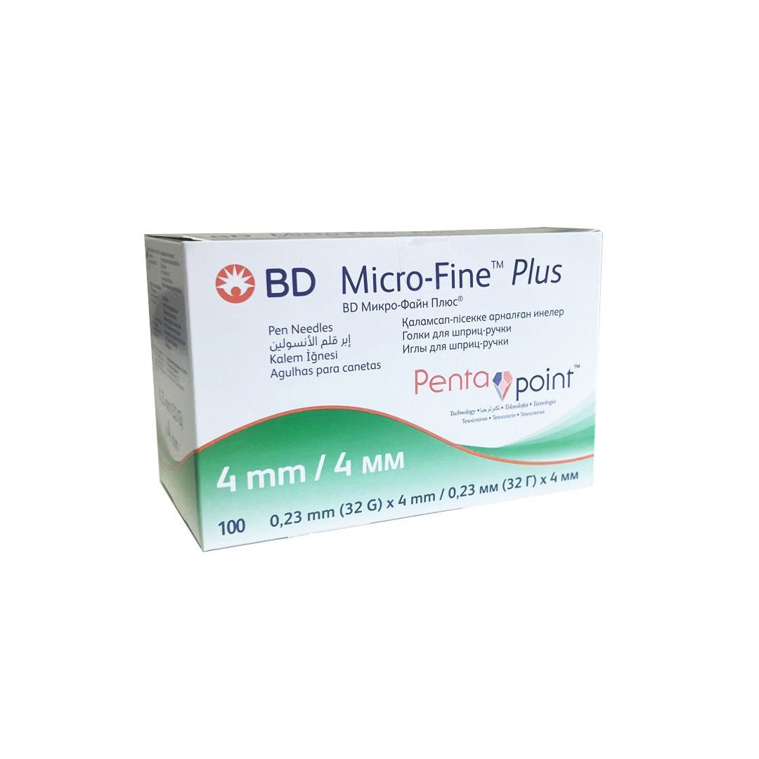 BD Micro-Fine Plus 4mm 32G Kalem İğnesi 100'lü | Enjeksiyon İçin Ultra İnce İğne
