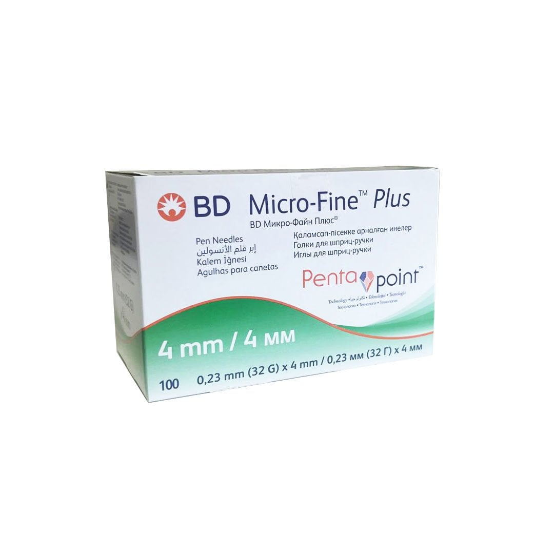 BD Micro-Fine Plus 4mm 32G Kalem İğnesi 100'lü | Enjeksiyon İçin Ultra İnce İğne