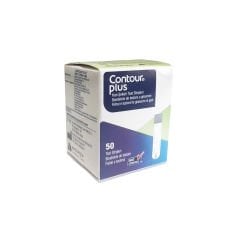 Contour Plus 50'li Kan Şekeri Test Çubuğu | Orijinal Strip | Şeker Ölçüm Cihazına Uyumlu